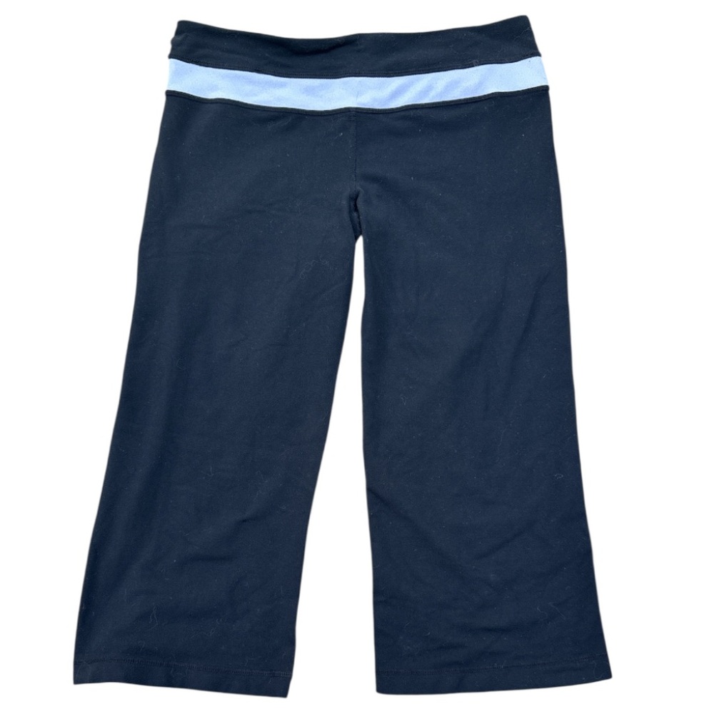 Lululemon Crop GroovePants with White Waistband Sz 8